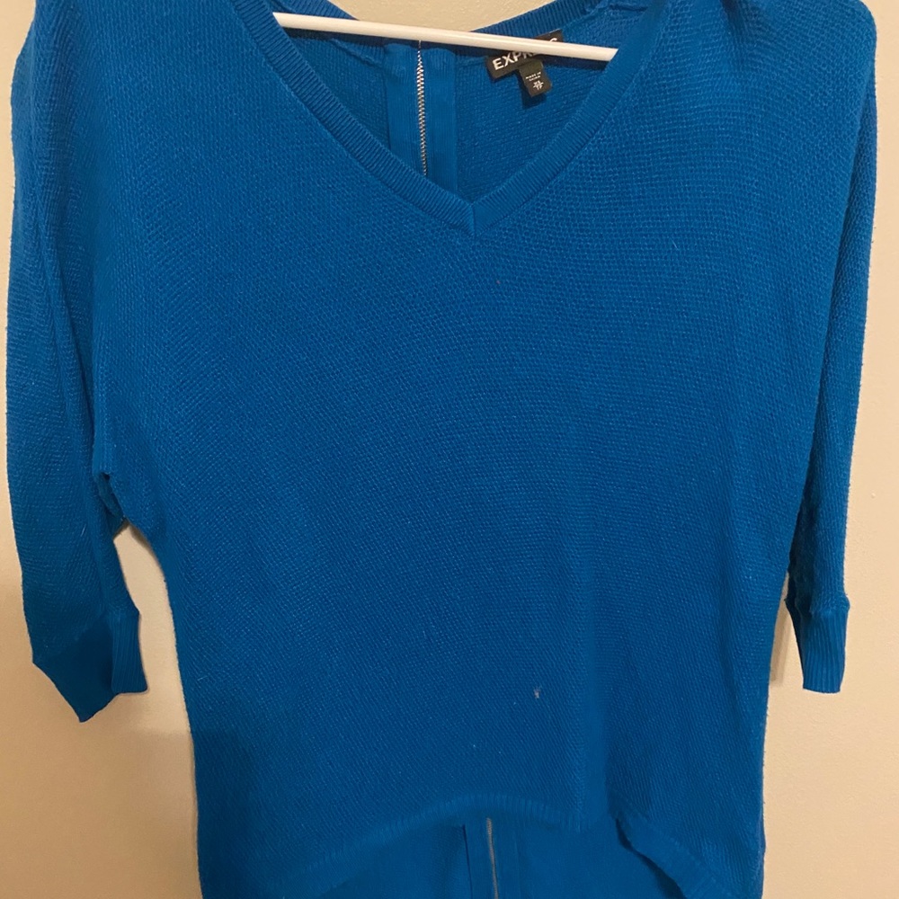 Express Vneck Hi-low sweater